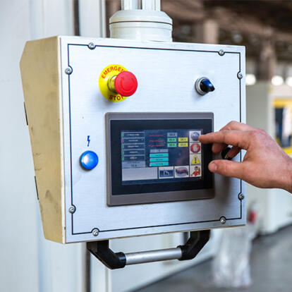 Industrial machine screen